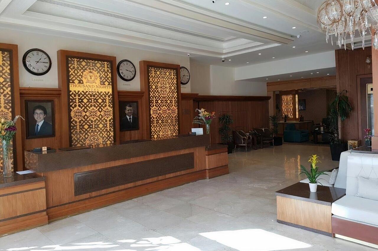 Thousand Nights Hotel Amán Exterior foto The lobby of the hotel